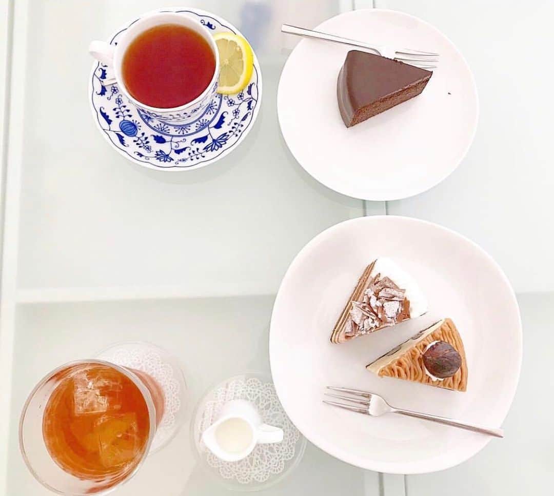 尾上美月のインスタグラム：「☕️ 🍰✨😋」