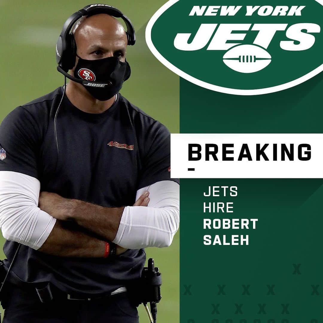 NFLさんのインスタグラム写真 - (NFLInstagram)「Jets hire Robert Saleh as new head coach.  📷: Scot Tucker/AP」1月15日 12時23分 - nfl