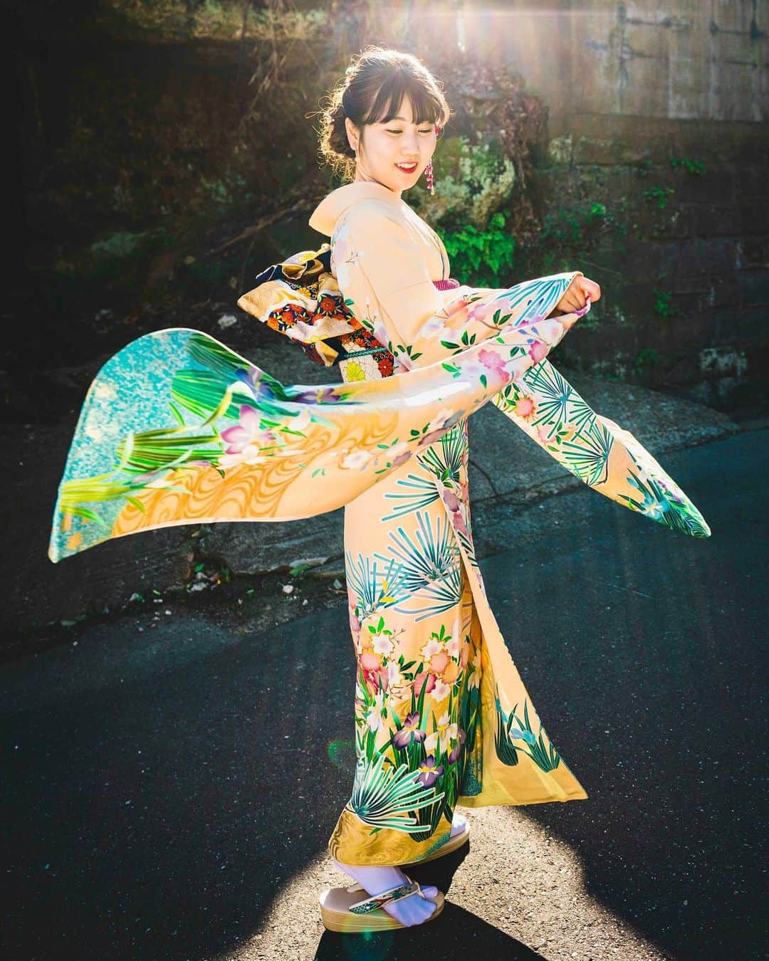 kenta_soyoungさんのインスタグラム写真 - (kenta_soyoungInstagram)「yellow. . . . model: @neko_yuna_  coordinate: @kamakura.kimono.kanon」1月15日 12時44分 - kenta_soyoung