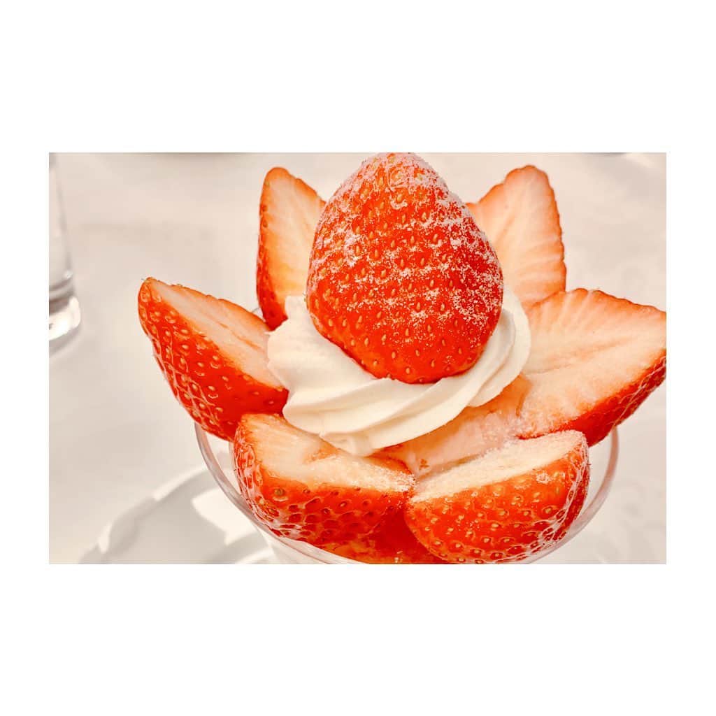 紗々さんのインスタグラム写真 - (紗々Instagram)「いちごの日🍓だそうで✨ * #いちごの日 #パフェ #strawberry #icecream #parfait #shiseidoparlour #instagram #photography #sweet」1月15日 16時47分 - 03sasa03