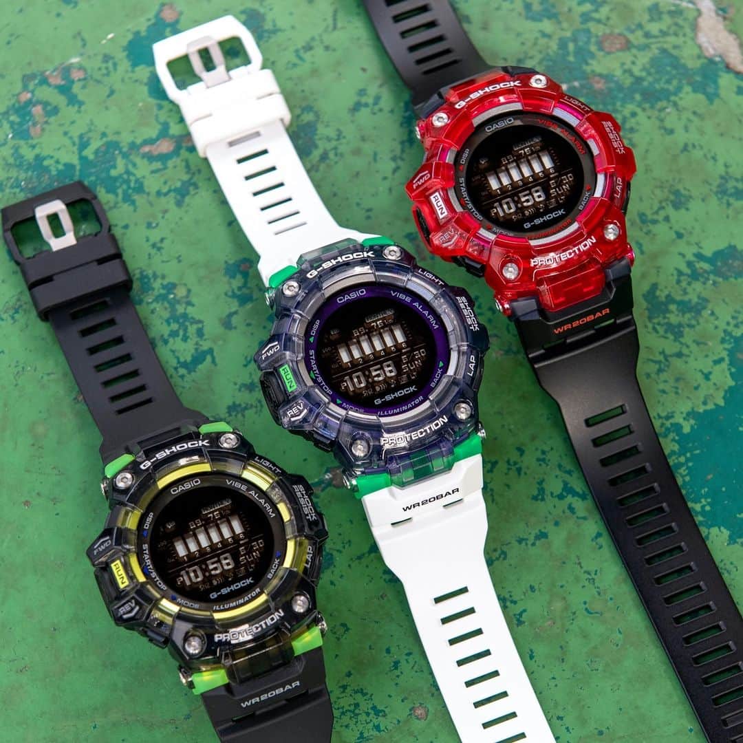 G-SHOCKさんのインスタグラム写真 - (G-SHOCKInstagram)「G-SQUAD  G-SHOCKスポーツライン「G-SQUAD」のスマートフォンリンク機能を搭載したGBD-100からNewカラーが登場。ビビッドなアクセントカラーとスケルトン樹脂を用い、アクティビティを更に楽しめるデザインに仕上げています。  Introducing new colors for the G-SHOCK sports lineup, the G-SQUAD GBD-100 Series that can link with a smartphone. Vivid accent color is combined with semitransparent resin for a dazzling design that contributes to the enjoyment of a wide range of activities.  From left: GBD-100SM-1JF GBD-100SM-1A7JF GBD-100SM-4A1JF  #g_shock #g_squad #gbd100 #smartwatch #athleisure #traininggear #watchoftheday」1月15日 17時00分 - gshock_jp