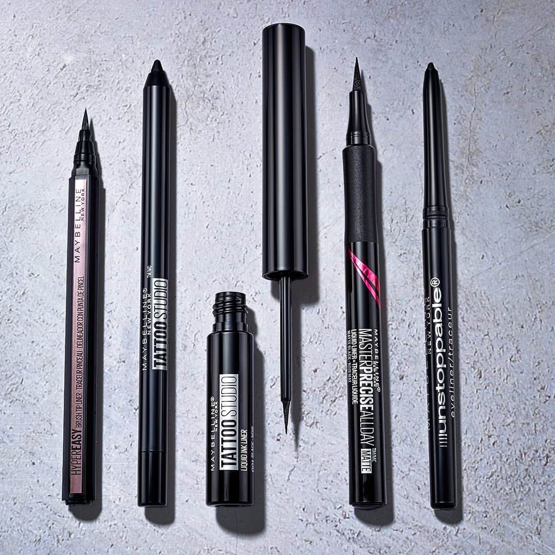 Maybelline New Yorkさんのインスタグラム写真 - (Maybelline New YorkInstagram)「This liner lineup! 🔥Keep your winged liner looks on point with one of these must-haves! Which liner is your go-to? #mnyliner」1月16日 3時47分 - maybelline
