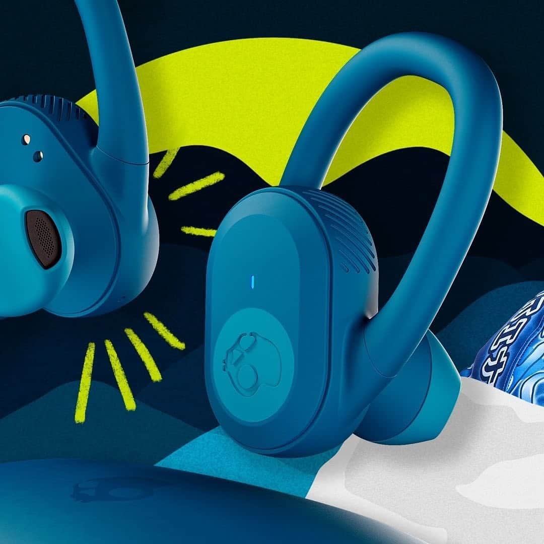 Skullcandy Japanのインスタグラム：「Push Ultra Determined Blue⚡️💙﻿ ﻿ スポーツに最適な完全ワイヤレスイヤホン﻿ Push Ultraについて👇﻿ ﻿ ・無くしても見つかる「Tile™」搭載﻿ ・12.5mmの超特大ドライバー搭載﻿ ・IP67等級の防水・耐汗・防塵機能﻿ ・最長40時間のバッテリー (ケース併用)﻿ ・ワイヤレス充電ケース「急速充電対応」﻿ ・左右単体での使用も可能﻿ ・通話、選曲、音量コントロール(左右両方)﻿ ・周囲の音を把握できるデザイン﻿ ・自由にフィット調整できるフック﻿ ﻿ 先行予約は本日21時まで💀﻿ ﻿ #FeelSkullcandy #FeelDetermined #スカルキャンディー」