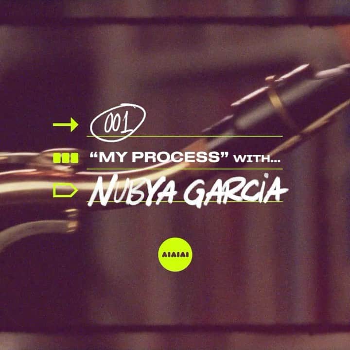 AIAIAIのインスタグラム：「“You can just mess around to start with, if you’re beginning with melody anyway.”  Watch the full episode of “My Process” with @nubya_garcia via link in bio.」