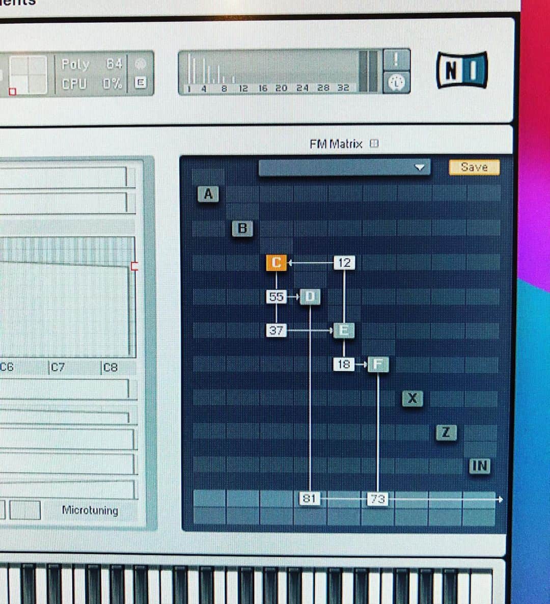上杉洋史のインスタグラム：「Yamaha GS-1 algorithm on FM8. #gs1 #fm8」