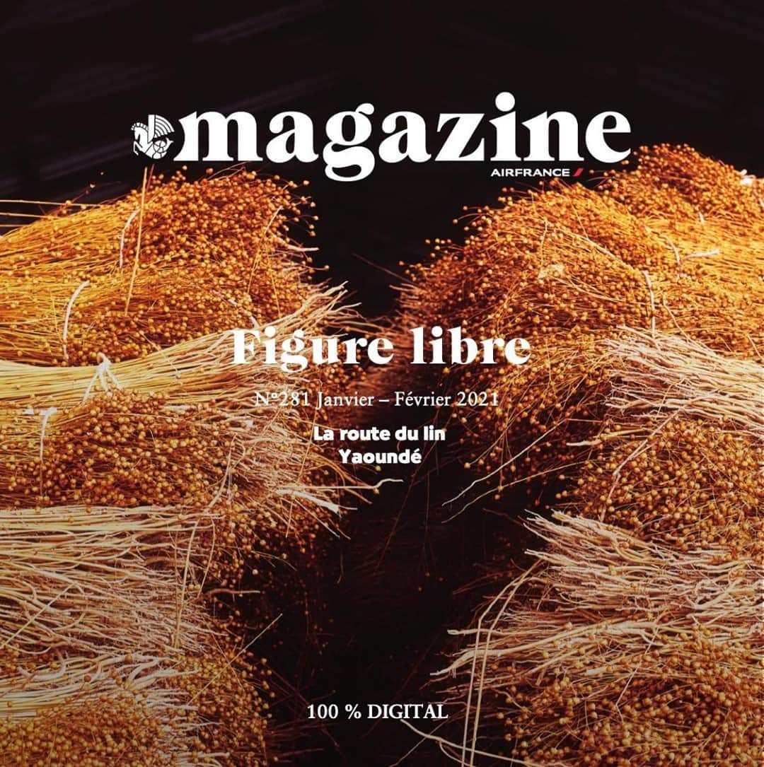 エールフランスのインスタグラム：「Sur la route du lin ou au détour des rues de Yaoundé... Voyage entre cultures, design, art et architecture dans votre nouveau numéro d’Air France magazine.  Téléchargez-le gratuitement sur Air France Play.  Wander through the linen fields or stroll along the streets of Yaoundé... Discover cultures, design, art and architecture in your new issue of Air France Magazine. Available to download on Air France Play.  Crédit : @Jacques_Brun  pour Air France magazine   #AirFrance #reportage #voyage #culturesoftheworld #designinspiration #art #photographie #afrique」