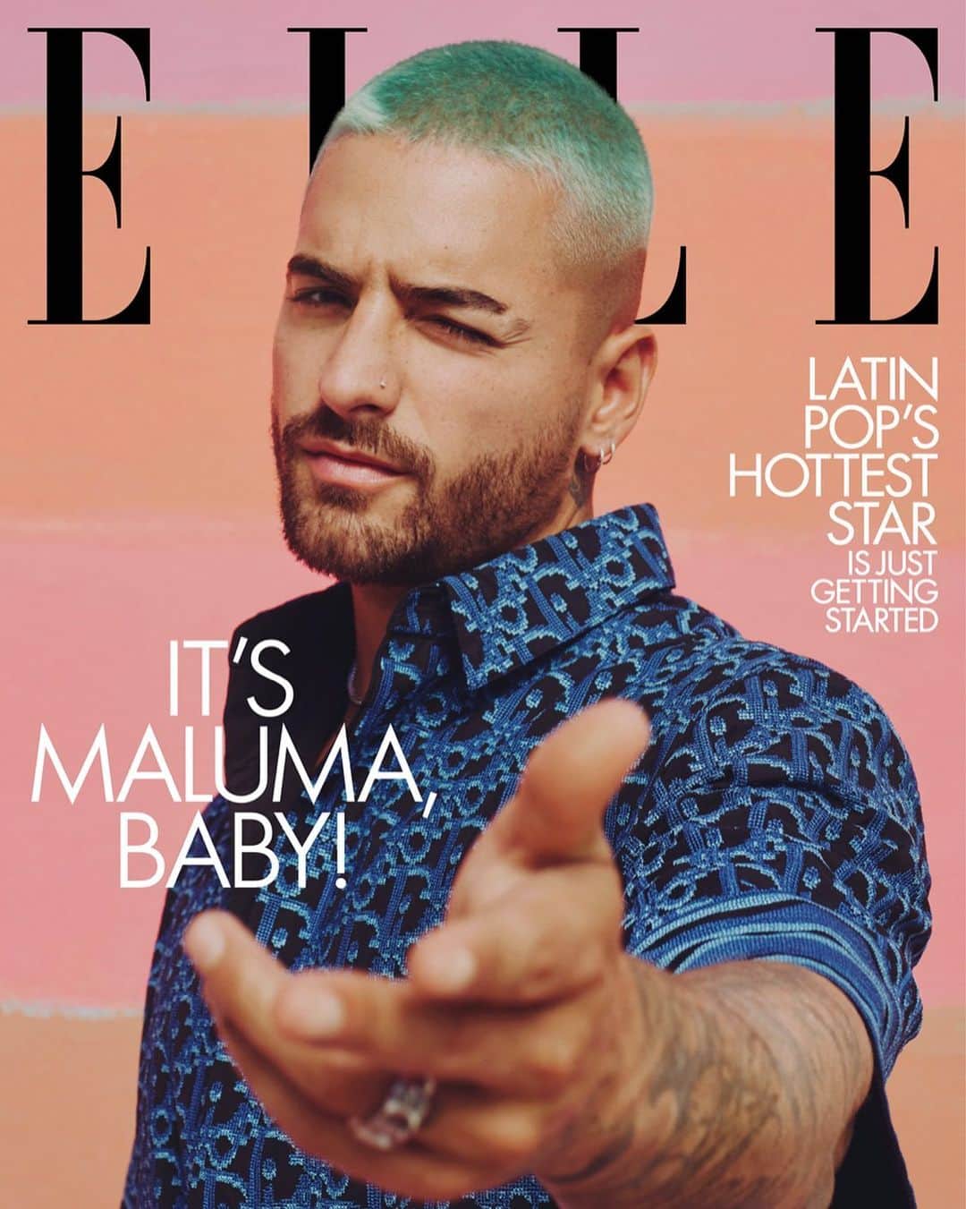 ニーナ・ガルシアのインスタグラム：「They say that there is always a “first time” and I couldn’t be prouder of this @ELLEUSA first for so many reasons. First and foremost, as a fellow Colombian, I feel extremely honored to feature @MALUMA as our first ever solo male cover-boy. Secondly, to have had the opportunity to highlight an artist that is inspiring millions of people all over the world is even better. As he candidly admits in our interview, recorded in Medellín via zoom (#LINKINBIO), “I always say that music saved my life, saved my family’s life. For me, music is everything”. Maluma’s success is the result of love, hard work and passion for the music industry and yet… he is only starting! In May, he will debut in the big screen alongside JLO and Owen Wilson in the movie “Marry Me”. Madonna said of her time collaborating with the young artist, that she was drawn to Maluma’s “positivity and good energy”. So am I, and I know so will our readers. Positivity and good energy is precisely what we all need more of in 2021.    —-  Dicen que siempre hay una primera vez... y hoy, como Colombiana y editora-en-jefe de la revista @ELLEUSA estoy muy feliz de anunciar que un colombiano, @maluma, es el primer hombre en tener una portada en solitario en nuestra cabecera. En una charla vía zoom, nuestro @maluma explica el rol que la música ha jugado en su vida. “Siempre digo que la música ha salvado mi vida, salvó a mi familia. Para mí, la música lo es todo” Maluma ha construido una meteórica carrera con mucho esfuerzo, talento y pasión. De una Barranquillera a un Parce de Medellín, hoy quiero sumarme a las palabras que le dedicó @Madonna y que recoge la entrevista y que son la "positividad y energía" que él transmite. Más que nunca, en este 2021 necesitamos más de esto y por qué no decirlo...Más de Maluma ❤️🇨🇴  Photographer: @micaiahcarter Stylist: @alexwhiteedits Writer: @melissagiannini Grooming: @cynthiaglam」