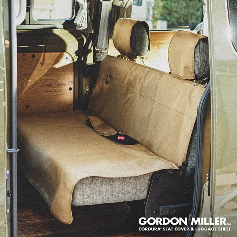 JACK&MARIE / ジャックアンドマリのインスタグラム：「. GORDON MILLER﻿ CORDURA® SHEET COVER/ LUGGAGE SHEET﻿ ﻿ GORDON MILLERから、別注のCORDURA®ファブリックを使用したフロント、リアのシートカバーとラゲッジシートの3プロダクトが登場。﻿ シンプルでクリーンなデザインと高い機能性、そして幅広い汎用性が特徴の カーライフを楽しむすべての方にとって「新しいスタンダード」となり得るアイテムです。﻿  #jackandmarie  #gordonmiller  #sheetcover  #caraccessories  #carinterior  #vanlife #ジャックアンドマリー」