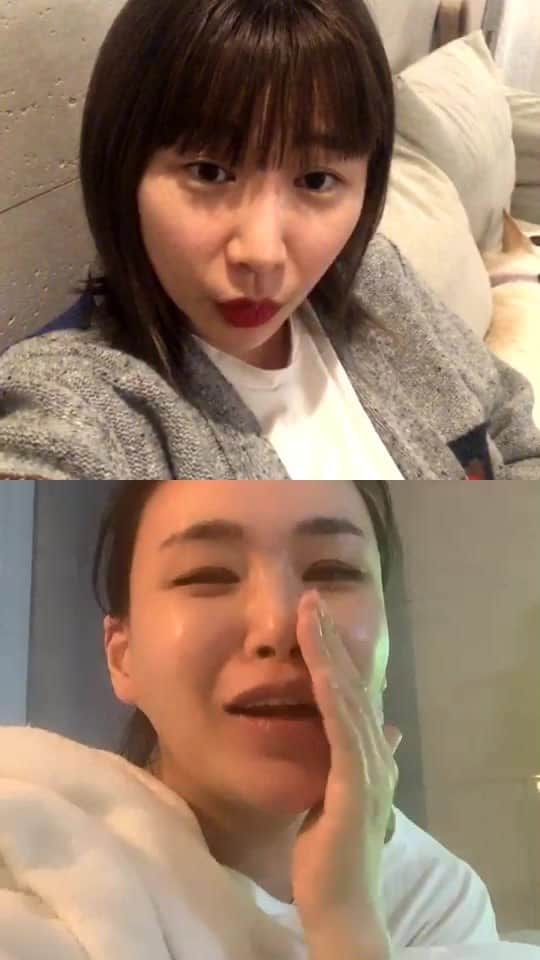 ジェアのインスタグラム：「인스타 라방 배터리땜에 꺼지는 바람에 다시켰는데 배윤정언니도 함께 해줘서 더욱 재밌었어여 ㅋㅋ 여러분 사랑해요 ! 곧 다시올께요💜💜」