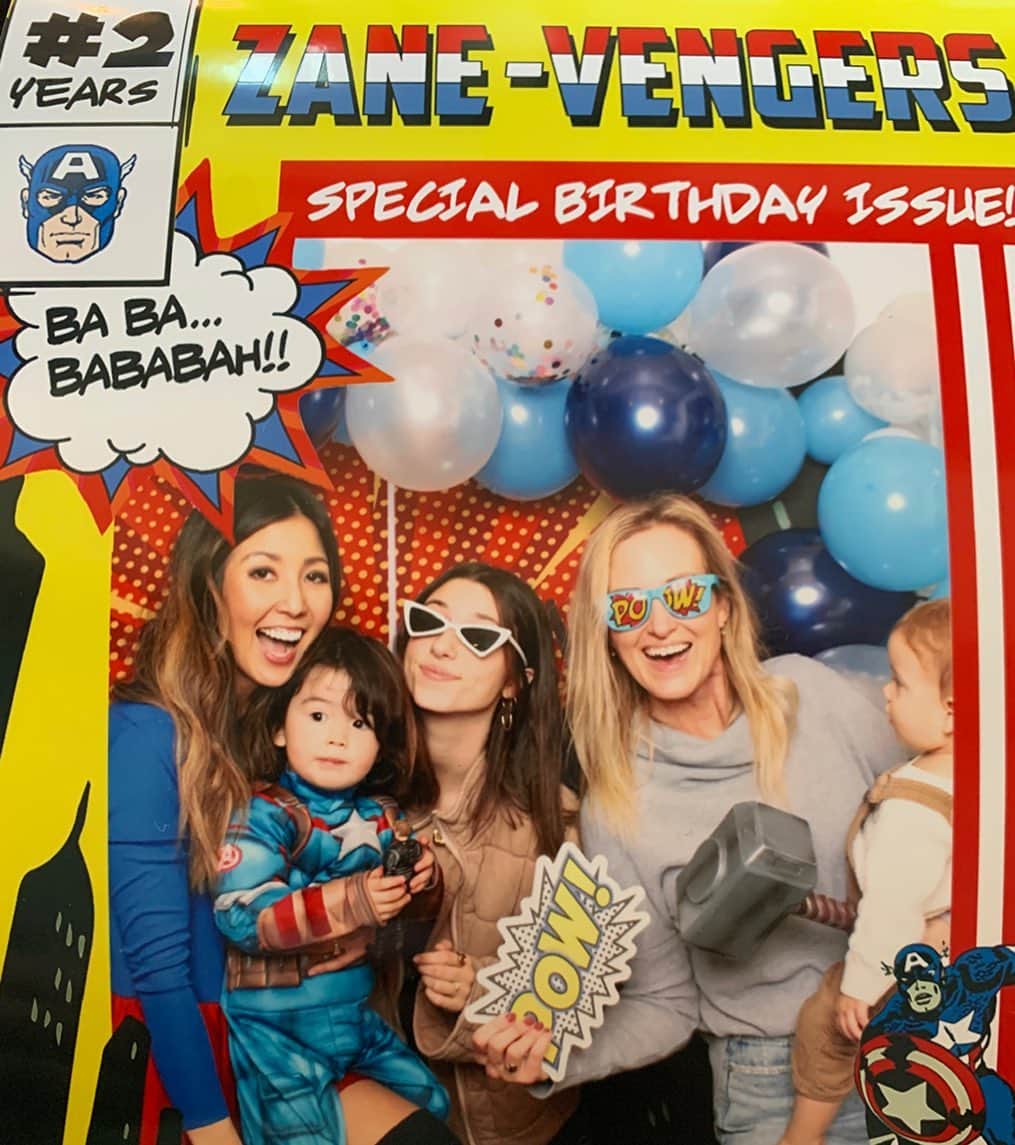 コリー・ロバートソンのインスタグラム：「Sweetest 2 year old birthday party for this little Captain America loving cutie! Zane, you are adorable and so much fun to celebrate 🎉 We love you!!」