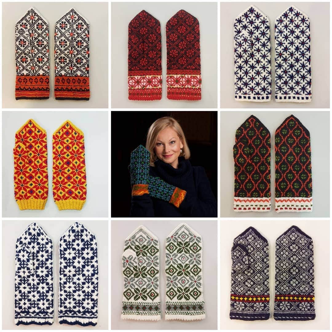 ティネスのインスタグラム：「All of these are back in stock!  We have more than 100 designs to choose from 😍 Hand- knitted mittens from Latvia 🇱🇻🇱🇻🇱🇻 WWW.TINES.LV WORLDWIDE SHIPPING」