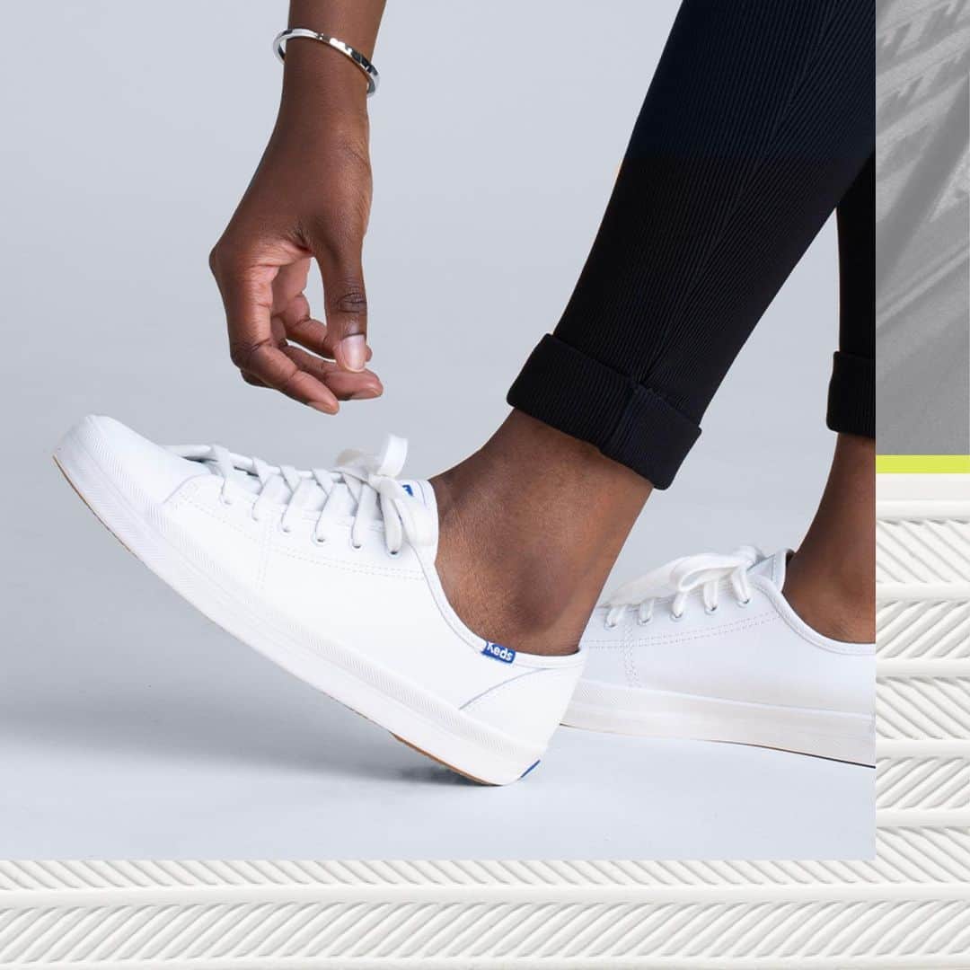 Kedsのインスタグラム：「Get to know the Kickstart:  Height: .75”  Feels like: Getting an extra space seat upgrade on a long trip  Ideal for: Longs days on foot (DYK: feet swell throughout the day, so being able to loosen laces after hours on foot is key)  Known for: Its easygoing, up-for-anything nature  “Great versatile sneaker to have that goes with basically anything!” –Love from NY」