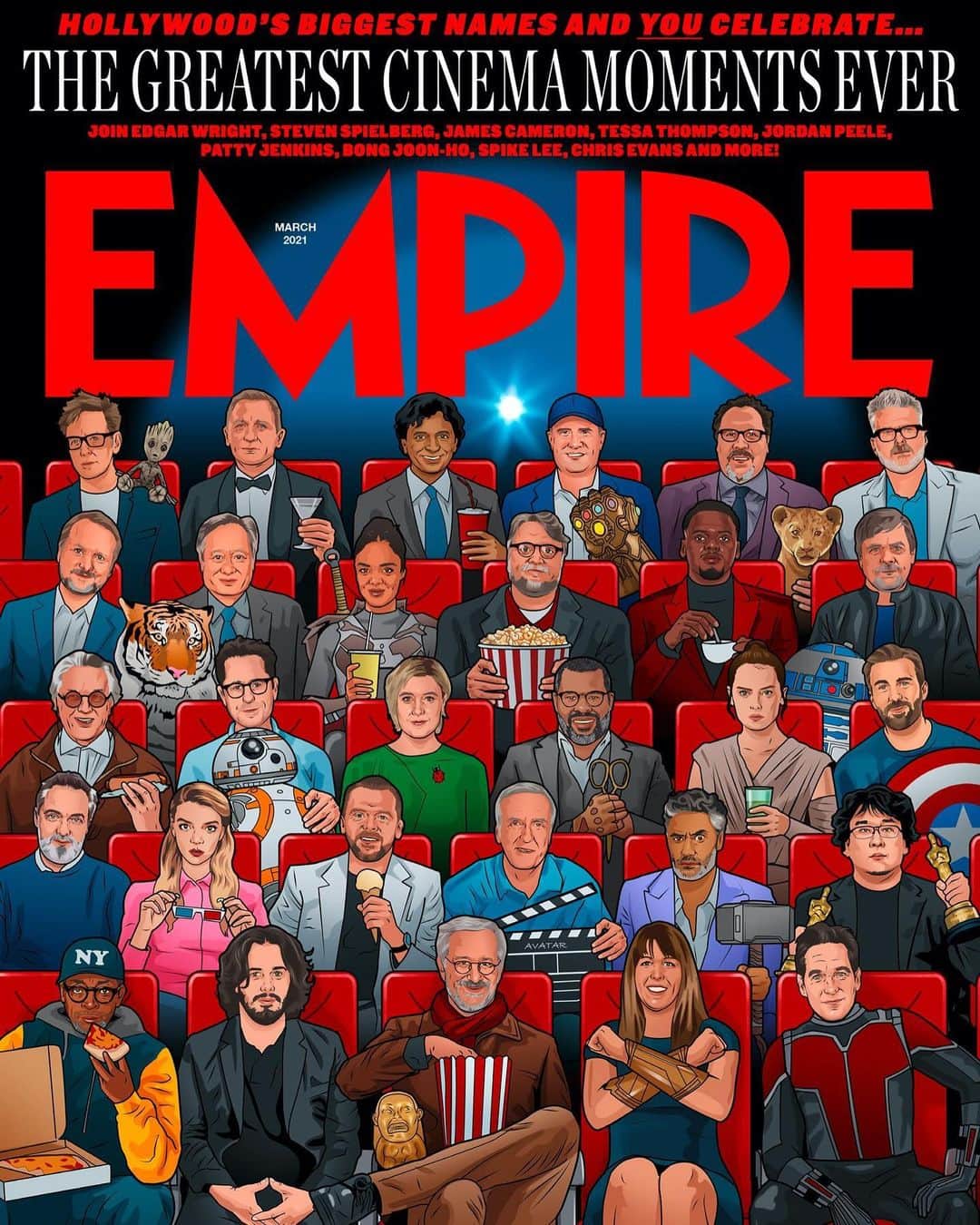 ジェームズ・ガンのインスタグラム：「Wow cool way to start the day by seeing this @empiremagazine cover. No wonder @edgarwright told me I was going to like it!」