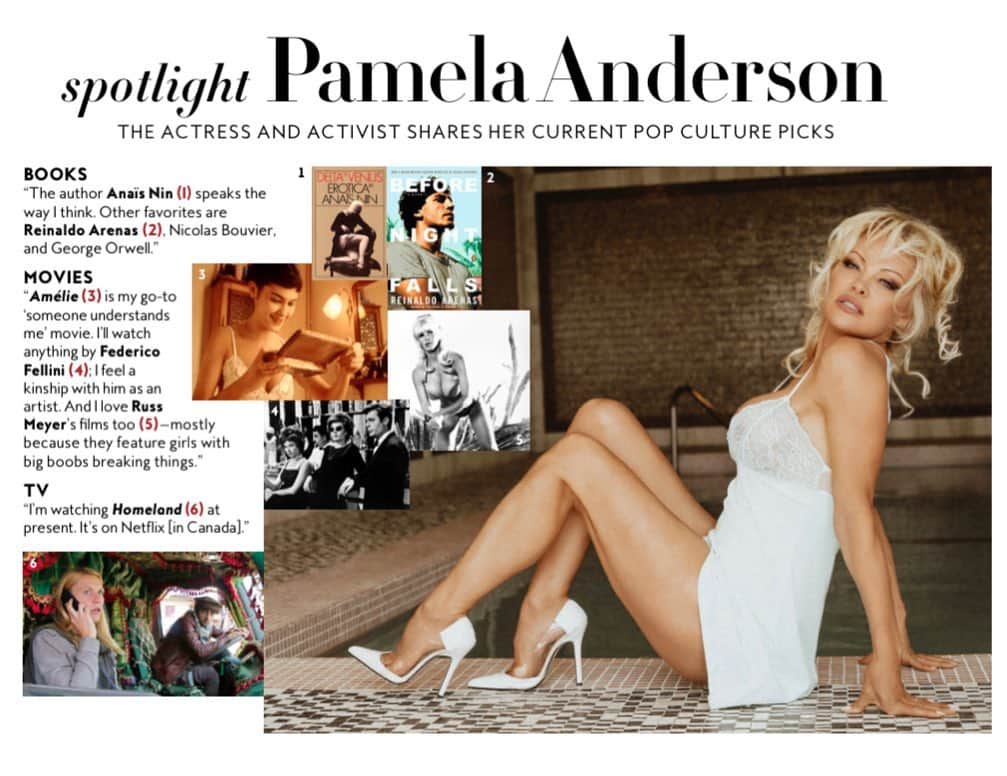 パメラ・アンダーソンのインスタグラム：「@instylemagazine #culture」