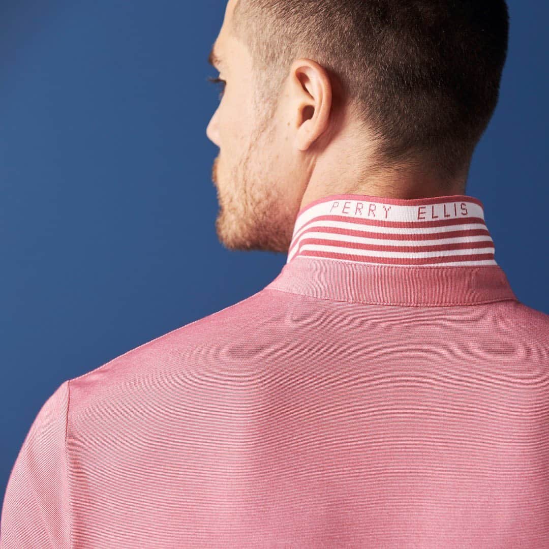 ペリーエリスのインスタグラム：「Instantly recognizable, the quintessential Perry Ellis piece. Shop the Icon Polo online now. #LifeReadySince1976」