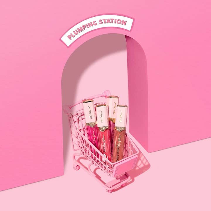 Too Facedのインスタグラム：「It's an Add To Cart kinda day 😉 Plump, fill, and lift like never before with our Plump & Prime, Lip Injection Lip Gloss & Maximum Plump. Now available @Sephora! Tap to shop. #toofaced」