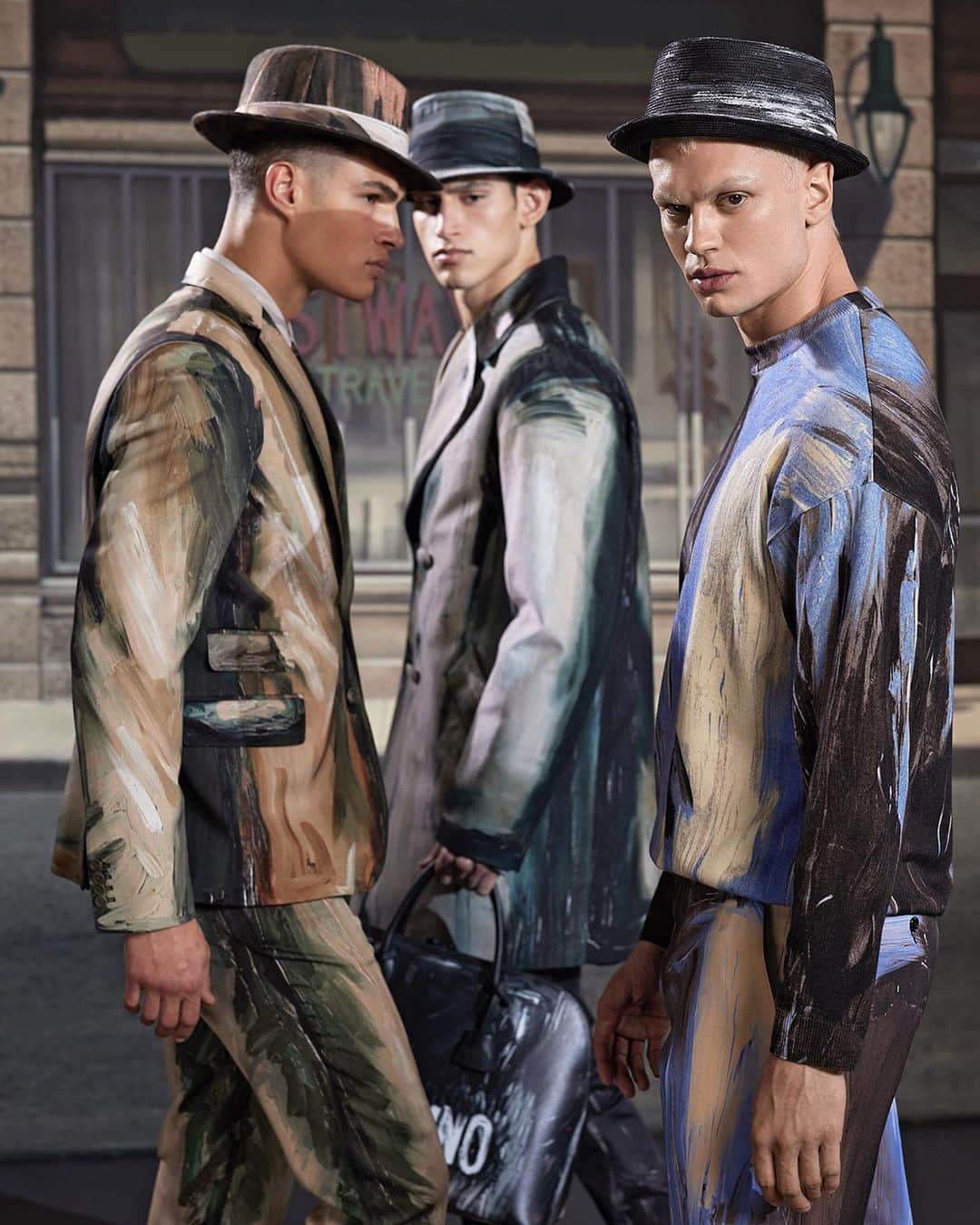 ジェレミー・スコットのインスタグラム：「GOOD FELLAS ! @noahlbrown @thereal_chopchop & @goodbhavior WEARING @moschino FALL WINTER 2021 CAPTURED BY @marcus_mam」