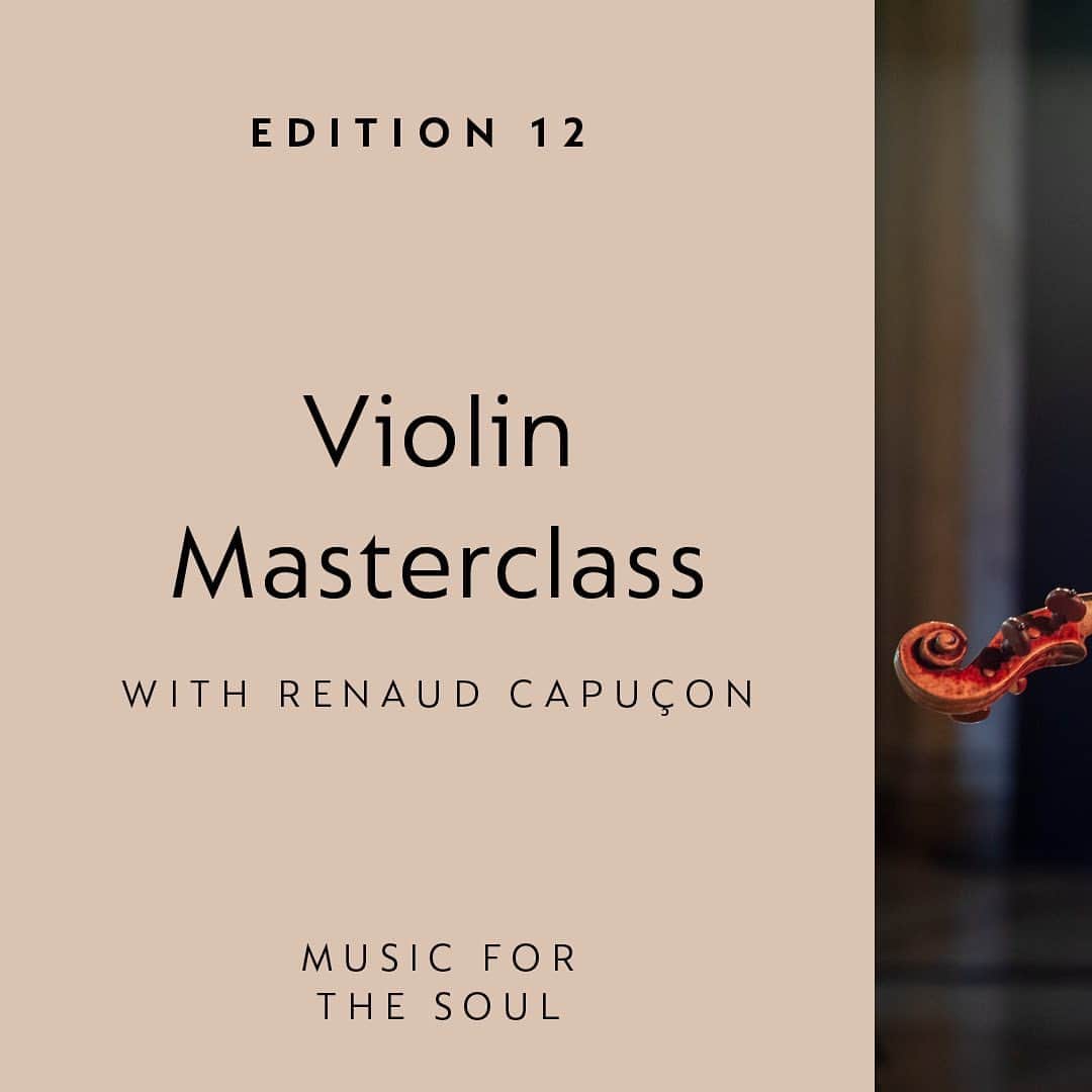 Nespressoのインスタグラム：「#NespressoEditions – Edition 12 –   When the world is your stage, what insight do you gain & which lessons do you learn along the way?   Join us for an exclusive masterclass on Saturday January 16th at 10am EST / 4pm CET with world-class violinist Renaud Capuçon.   @rcapucon will unveil aspects within the world of classical musicians based on performances from students at the International Menuhin Musical Academy! So, grab your coffee and settle in…this time the stage is being brought to you.   #Nespresso #NespressoEditions #Violin」