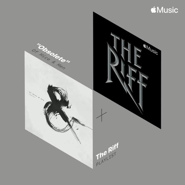 Of Mice & Menのインスタグラム：「Thank you, @applemusic for putting our new single #Obsolete on top of THE RIFF playlist 🤘🏼🎸💪🏼 @suzytothec」