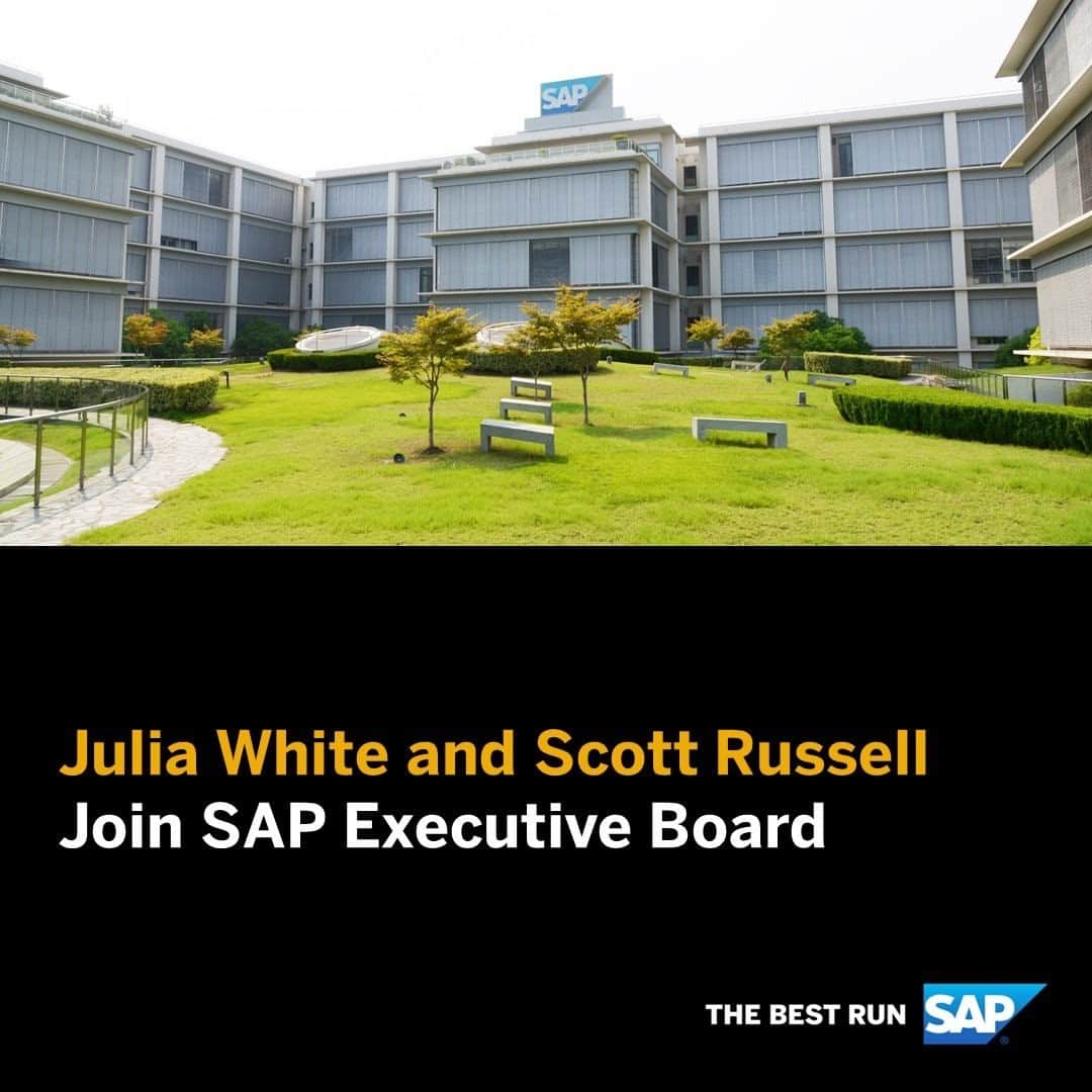 SAPのインスタグラム：「The Supervisory Board of SAP appoints Julia White and Scott Russell to the Executive Board. Read the news ➡️ http://sap.to/6172HkTks」