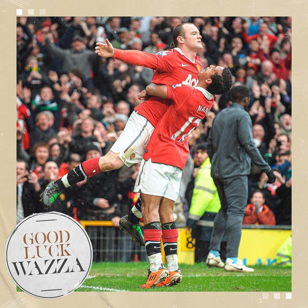 ナニのインスタグラム：「Wazza my friend! We won a lot together and spent amazing times at @manchesterunited. It was a pleasure to play with you. Happy Retirement! 🙌🏾✨👹 #Rooney #Wazza #Football #oldtrafford #manutd」