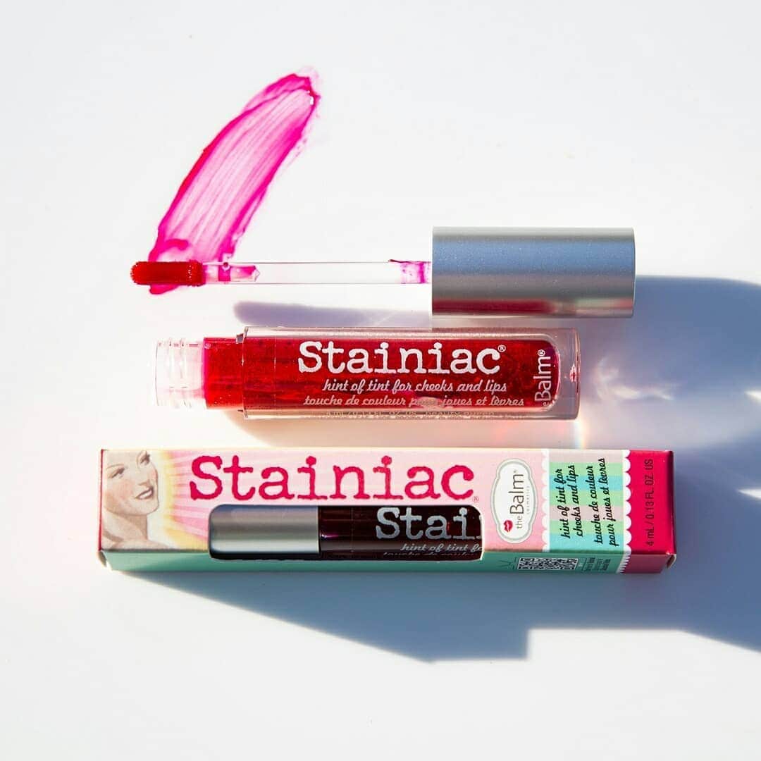 the Balmのインスタグラム：「Stainiac is back and better than ever! 💋🤍  #thebalm #thebalmcosmetics #makeup #glam #beauty #cleanbeauty」