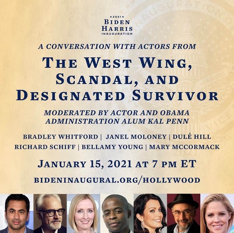 カル・ペンのインスタグラム：「Moderating this fun @bideninaugural event tonight. 7pm ET - join us! 🇺🇸」
