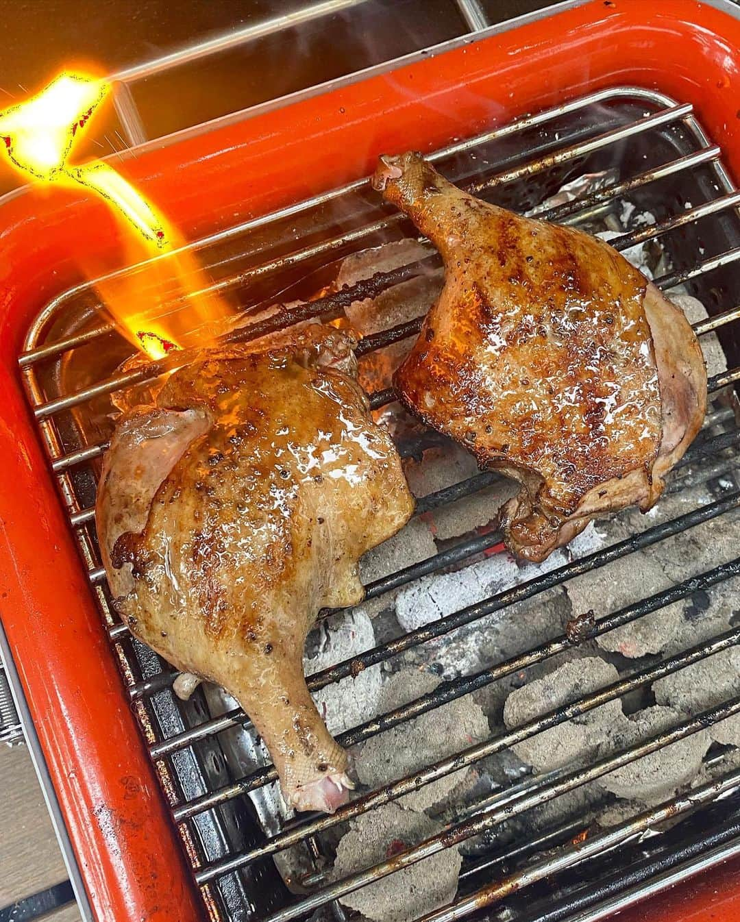 武田紗季のインスタグラム：「BBQ🍖したときの🥩#bbq」