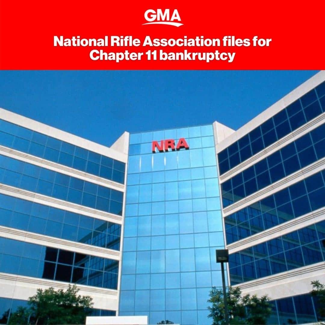 Good Morning Americaさんのインスタグラム写真 - (Good Morning AmericaInstagram)「BREAKING: The National Rifle Association announced a restructuring plan Friday involving filing for Chapter 11 bankruptcy in Texas, the company said.」1月16日 6時40分 - goodmorningamerica