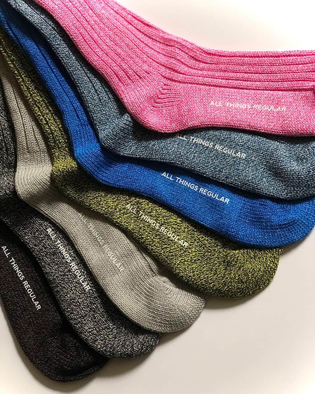 Mr. Tyさんのインスタグラム写真 - (Mr. TyInstagram)「Loading 18 (missing one in the pics) colors on regularisbetter.com next week, just waiting on the other sizes to arrive.   They’re not just socks, they’re RGLR socks.  #allthingsregular #regularisbetter #socksandsoles #soxy #sockgame #sockporn #socklike #socks #sockfetish #sockministry」1月16日 6時37分 - regularolty