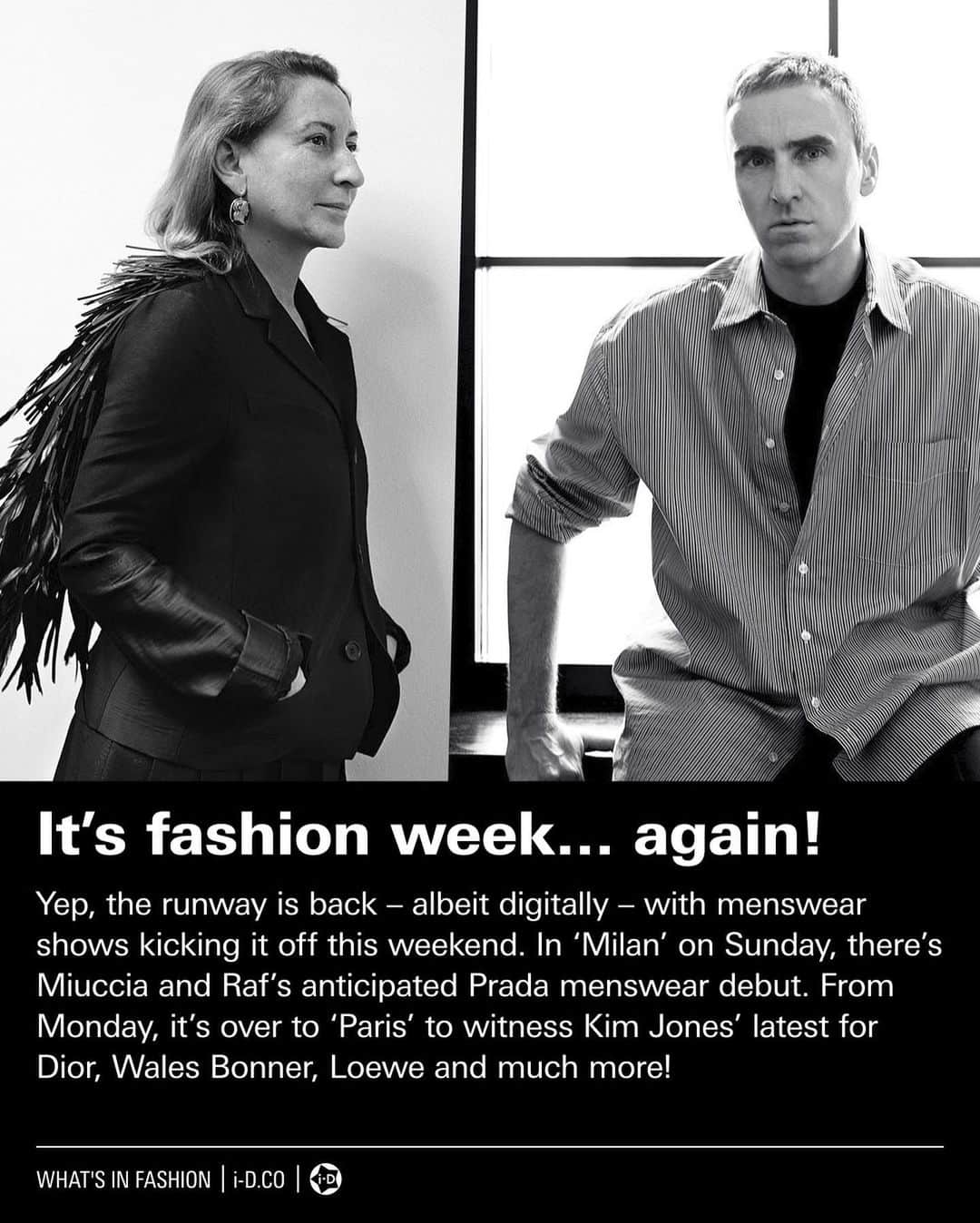 i-Dさんのインスタグラム写真 - (i-DInstagram)「From Alan Turing's shock appearance on Drag Race to boiled cats and cannibalism rumours taking over the internet (my brain) this week, it's enough to forget there's a whole world of fashion out there! 🤪 ⁣⁣ Luckily for you (and clearly, me) i-D's @osman_ahmed_ and @mahoroseward have rounded up a highly informative bulletin of everything you must know from the past seven days. ⁣⁣⁣⁣ ⁣⁣⁣⁣ Discover what's in fashion now at the link in bio.」1月16日 7時09分 - i_d