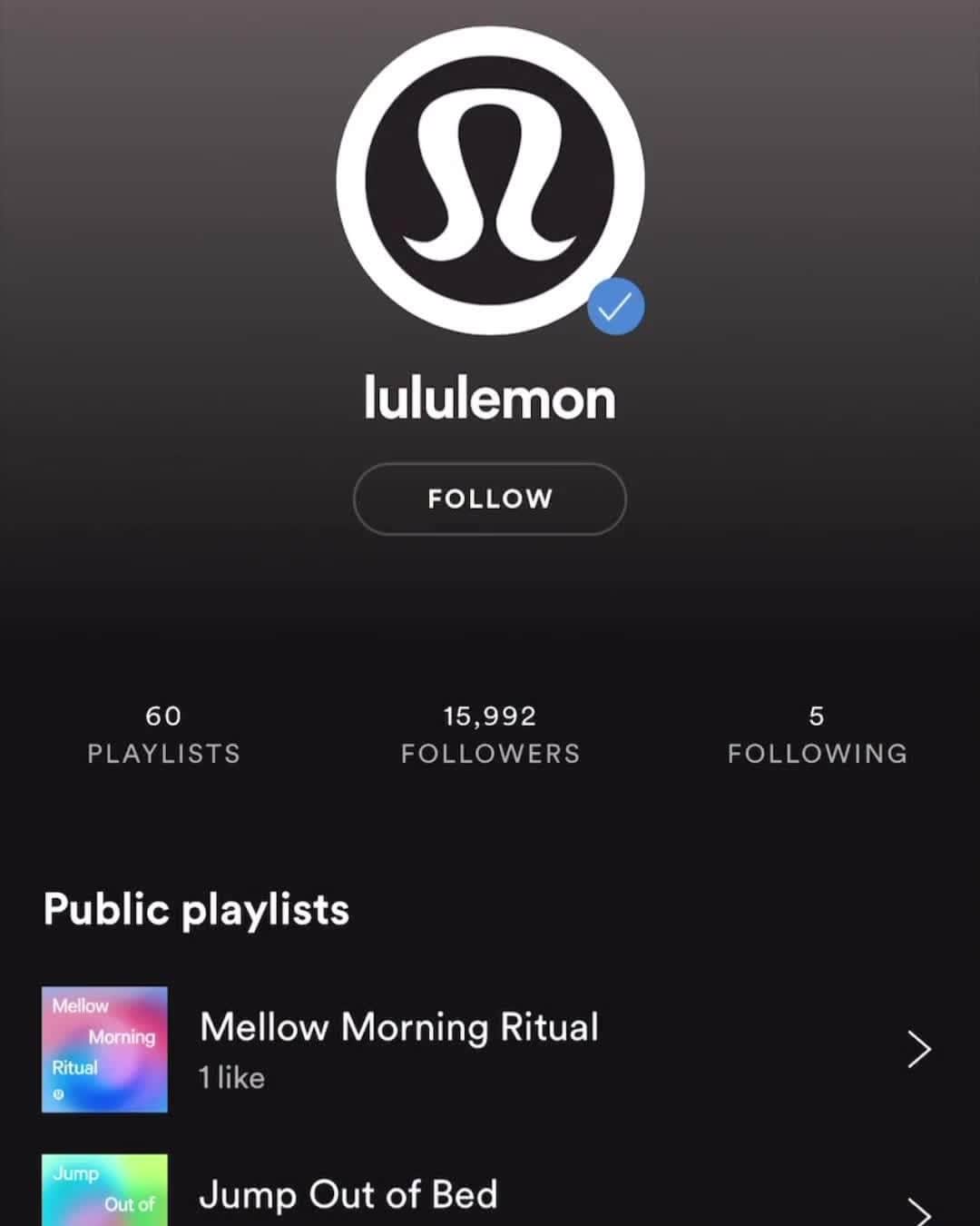 lululemonのインスタグラム