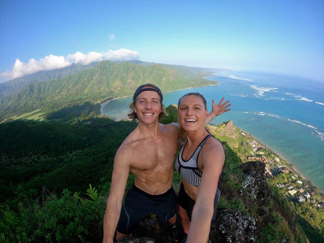 レイキー・ピーターソンのインスタグラム：「Morning adventure with my love @thomas_allan 😍😍 @gopro」