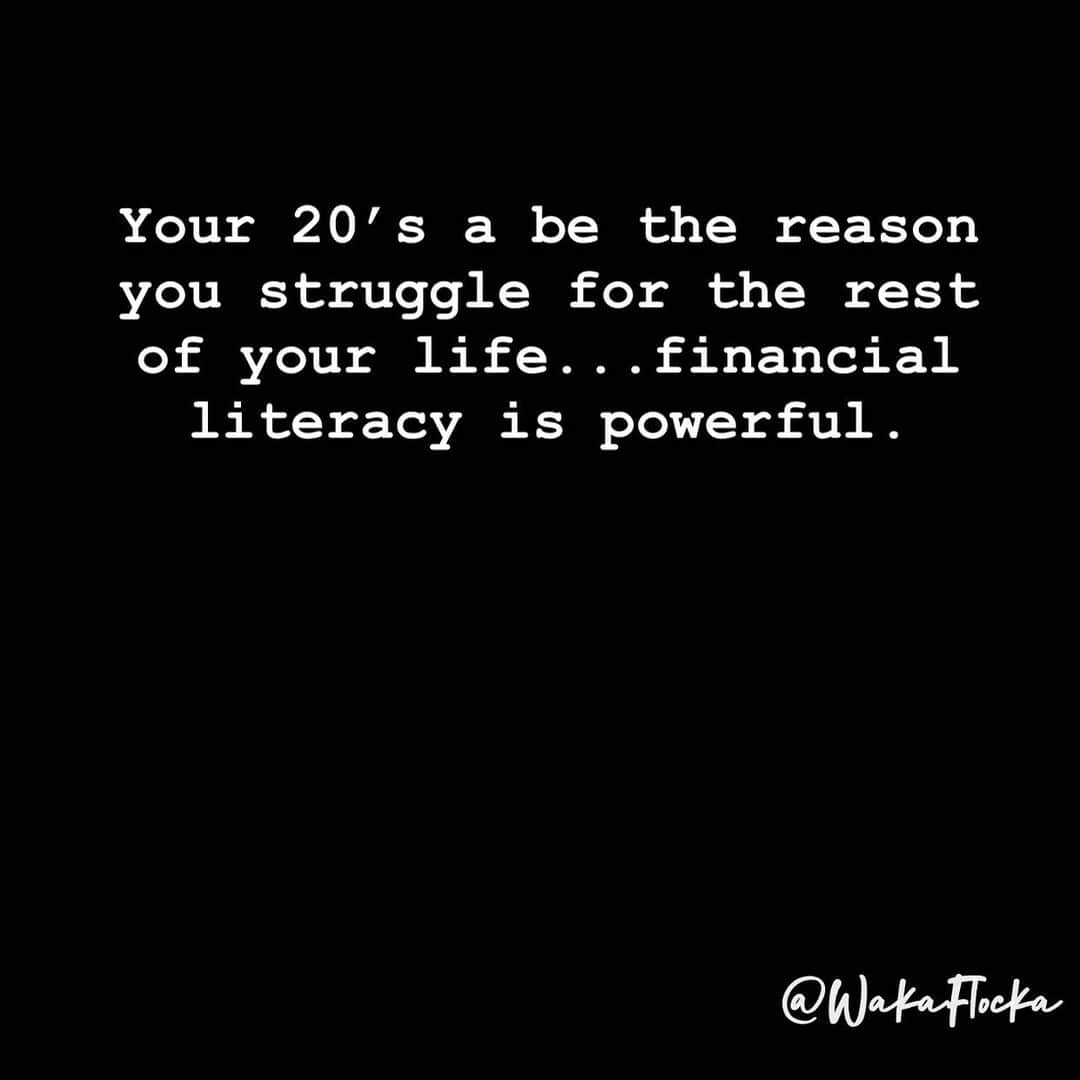 ワカ・フロッカ・フレイムのインスタグラム：「My advice to y’all 🙏🏾🤞🏾 please respect your future 💯」