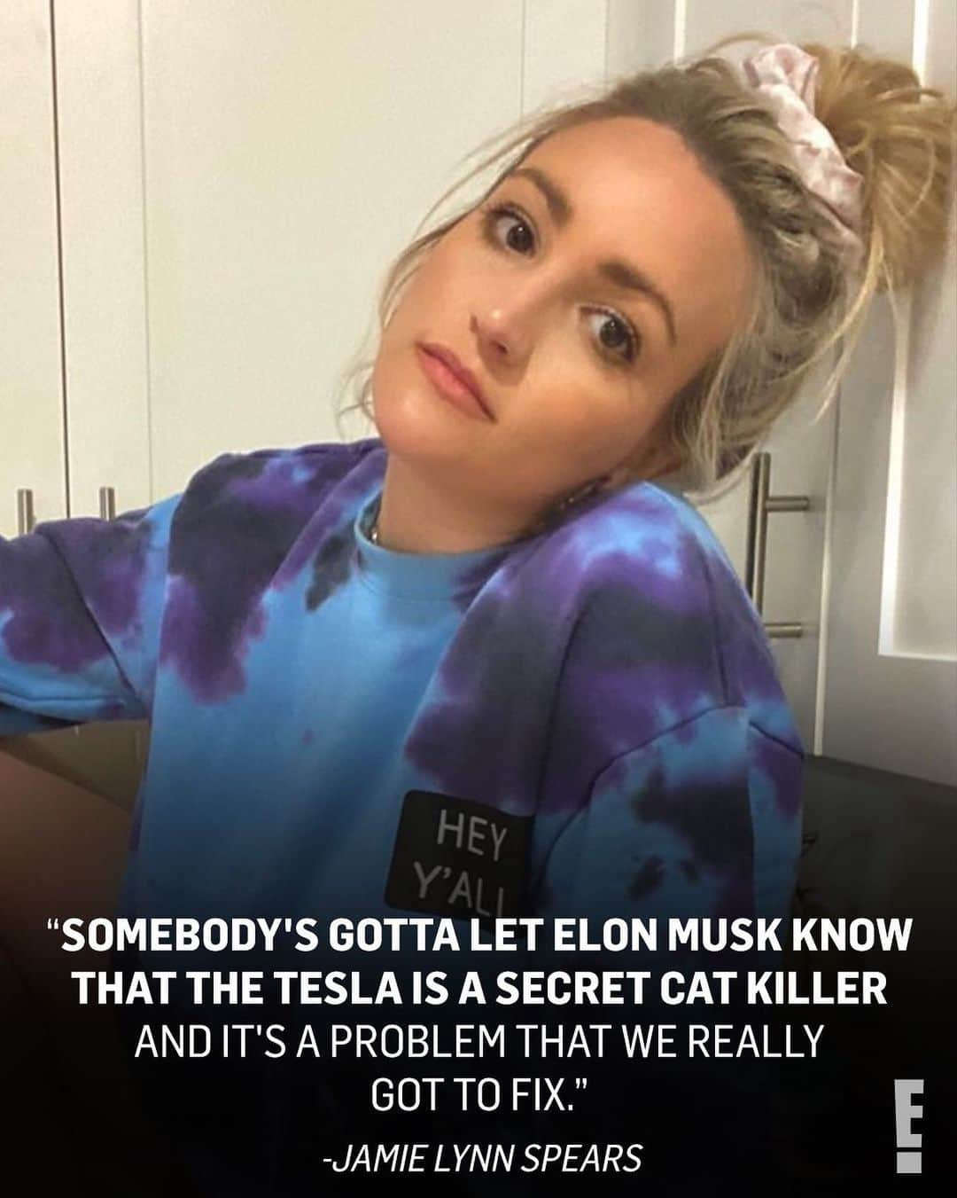 E! Onlineさんのインスタグラム写真 - (E! OnlineInstagram)「@ Elon Musk, care to comment? Jamie Lynn Spears explains the strange circumstances involving the loss of  multiple family cats at the link in bio. (📷: Instagram)」1月16日 10時16分 - enews