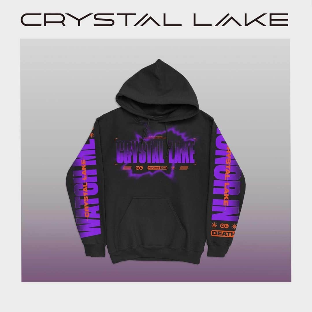 Crystal Lakeのインスタグラム：「[New Merch] ■WATCH ME BURN US Limited Hoodie  ■Yuvikiri Long Sleeve   上記2アイテムを、1/16(土)12:00より期間限定で受注販売を開始します。  受注期間：1/16(土)12:00〜1/22(金)23:59まで」