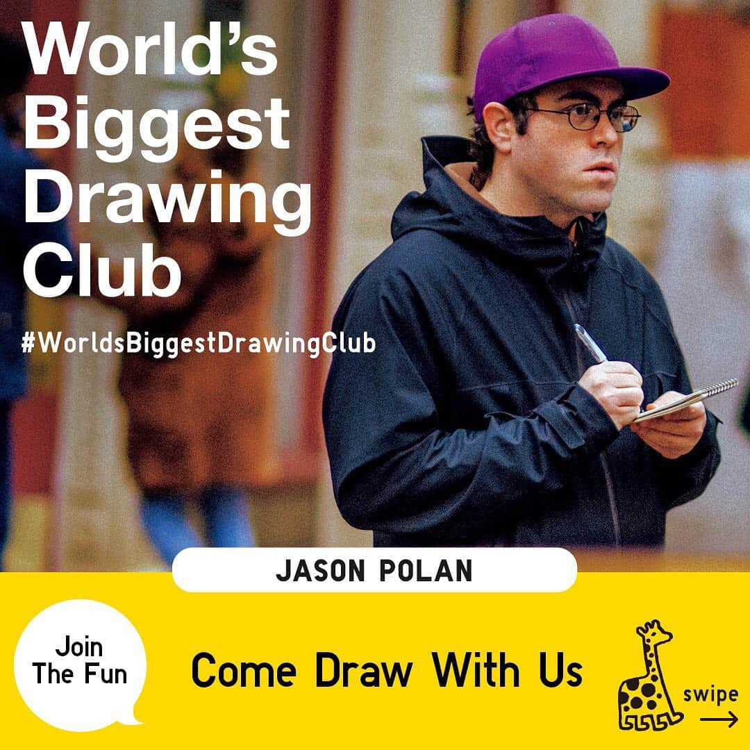 ユニクロさんのインスタグラム写真 - (ユニクロInstagram)「UNIQLO and MoMA jointly hosted a memorial event called “World’s Biggest Drawing Club”, where over 5,000 people gathered at the museum to honor @jasonpolan's creative spirit by drawing together on January 8.  To celebrate the upcoming release of the #JasonPolan 2021 Collection, we're giving you a chance to feature your artwork on our upcoming UT magazine.  HOW TO JOIN: 1) Grab a pen and a piece of paper. If you're using a smartphone/tablet, screen capture/download the drawing sheet on our next post. 2) Draw anything that comes to mind. For inspiration, check out Jason Polan's drawings or other submissions around the world on @worldsbiggestdrawingclub. 3) Post the artwork on your Instagram with the hashtag #WorldsBiggestDrawingClub. Feel free to tag us on Instagram @uniqlo.  Submission period: Until 21 February 2021 23:59 (JST) Tap the 'Jason Polan' Story Highlight for more info including Terms and conditions apply.  #UniqloUT #UT #UNIQLO #LifeWear #WEARYOURWORLD」1月16日 11時58分 - uniqlo