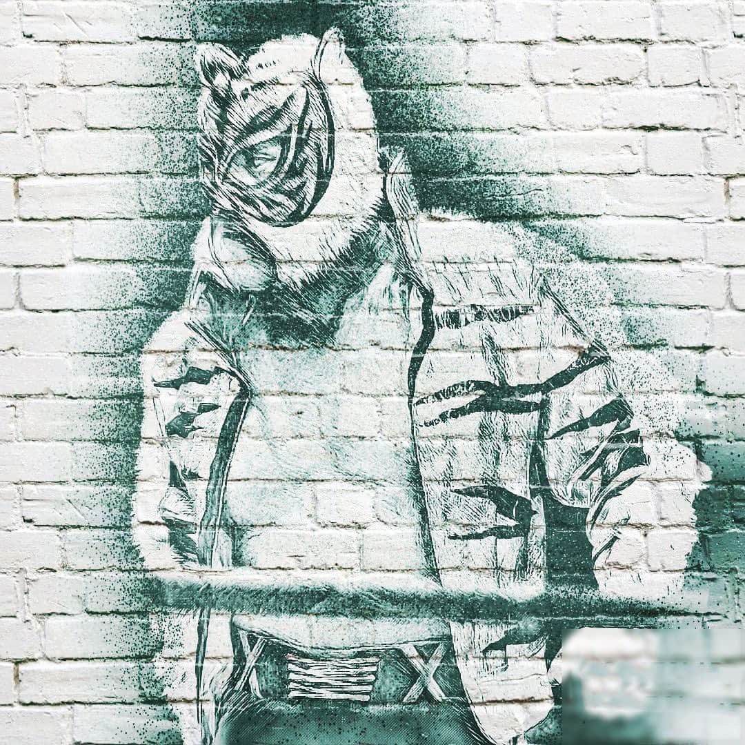 タイガーマスクさんのインスタグラム写真 - (タイガーマスクInstagram)「バンクシーがプロレス好きなら、こんな風にどこかの壁に描いて欲しいなぁ〜🤣 #タイガーマスク #tigermask #njpw #バンクシー #banksy」1月16日 21時52分 - tigermask.njpw_official