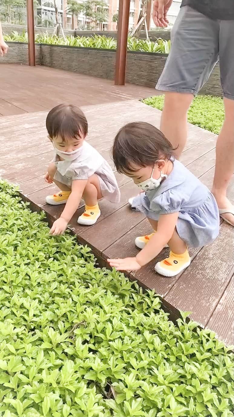 のインスタグラム：「It was nearing sunset here, when we took Arwen and Arya out. At this age, they are curious and excited about everything, and I’m just curious and excited about everything about them! 🥰⁣ ⁣ I’ve never really had a FOMO (it’s ‘fear of missing out’, in case you’ve never heard of it hehe) before, but lately I realized that that’s exactly what I’m feeling as I watch @jessbebes grow rapidly before my very own eyes. 😳⁣ ⁣ “Blink and you’ll miss it”⁣ ⁣ It’s as if they were just tiny lil babies yesterday, who’s still learning how to roll and crawl. Suddenly, they’re running and climbing! I’m afraid if I don’t spend enough time with them, suddenly I wake up and *BAM* they’re teenagers. 😭⁣ (((Especially with twins, I always feel guilty whenever I spend my time with one of them, I’d try to compensate by spending more time with the other one, and the cycle never stops. I do know that one-on-one time is very important, tho, it’s just that, the mom guilt, and, my work, and... nevermind 😂😭))) ⁣ I know it’s unhealthy to obsess about kids (or obsess about anything, to be fair) ...so much that I can’t even get my work done. The FOMO is so real, and it has been intense these last few months. I really need to find the balance here – to have as much quality time as I can with @jessbebes, while still being productive.⁣ ⁣ One question about balance tho, is it a myth?⁣ 🤔💭⚖️ Fellow parents, how do you create your ‘balance’? Help me out, pleaseee! 😂🙏」
