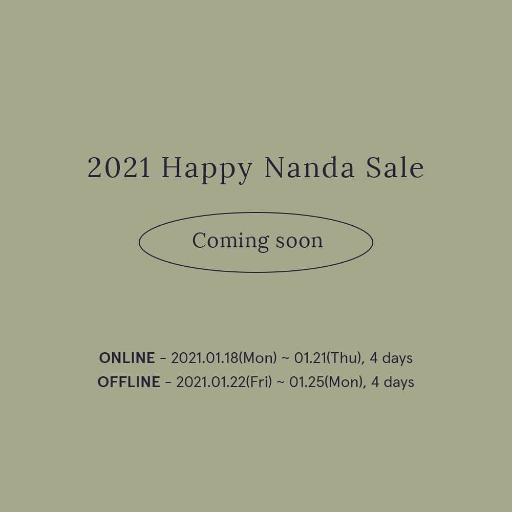 Official STYLENANDAさんのインスタグラム写真 - (Official STYLENANDAInstagram)「#comingsoon  스타일난다 시즌오프세일🤎 - 온라인: 1월 18일(월) 오전 00시~ 1월 21일(목)  오프라인: 1월 22일(금)~1월 25일(월)  최대 70%~20% 할인혜택을 놓치지 마세요~! - 2021 Happy Nanda Sale Coming soon! STYLENANDA / 3CE / KKXX UP TO 70% OFF (*Some items are excluded.)  [EVENT PERIOD] 2021.01.18(Mon)~2021.01.21(Thu), 4 days (*Korean Standard Time)  🌏Global Shipping✈️ en.stylenanda.com」1月16日 15時04分 - houseof3ce