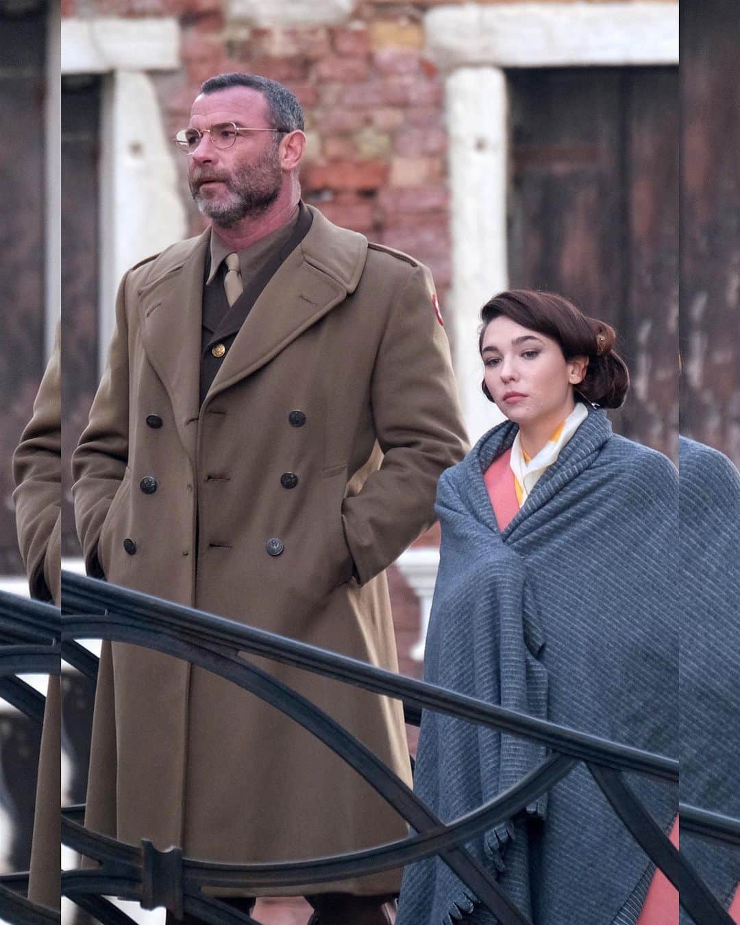 Just Jaredさんのインスタグラム写真 - (Just JaredInstagram)「Matilda De Angelis lets out a big laugh while filming “Across the River and Into The Trees” with Liev Schreiber in Venice #MatildadeAngelis #LievSchreiber Photos: Backgrid」1月16日 15時41分 - justjared