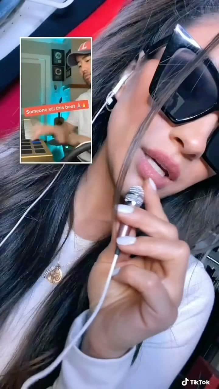 のインスタグラム：「It started on tik tok @katoproducer 🤣🎤thanks for the help @teongibbs100 @preme」