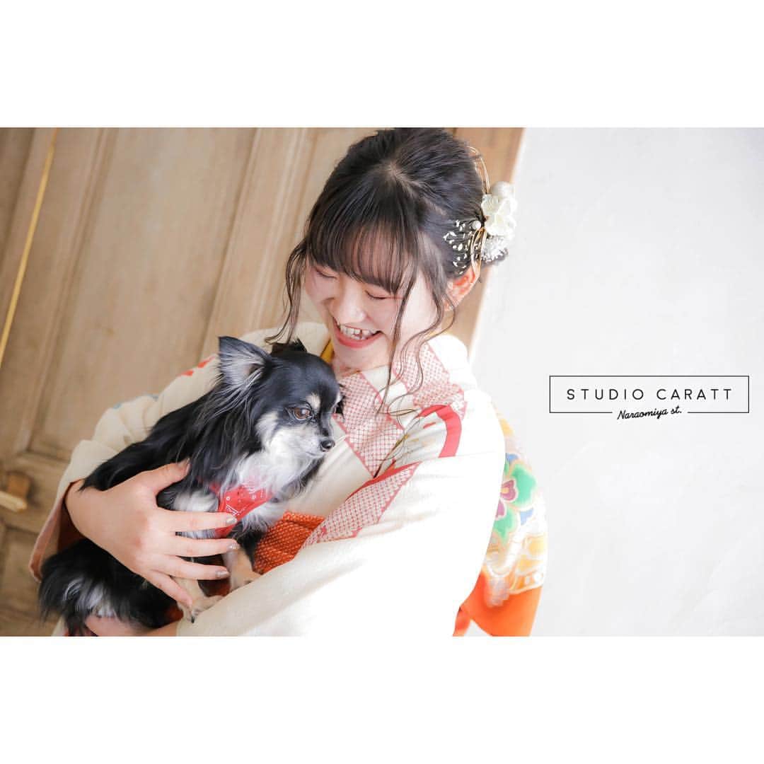 スタジオキャラット奈良大宮通り店のインスタグラム：「⇨ #kids_japan_ootd ☺︎♩*＊ . . 成人式の後撮り撮影もご予約受付中です♪ . . 可愛いわんちゃんとの撮影も出来ますので、ぜび☺︎☆ . .  #スタジオキャラット奈良大宮通り店 #奈良フォトスタジオ #カメラ#スタジオ#ベビーフォト#キッズフォト#キッズスタジオ#七五三#100日祝い#お宮参りフォト #マタニティ #成人式 #753#photostudio#camera#photographer #l4l#キッズコーデ#スタジオキャラット#フォトスタジオ#写真館#奈良#奈良フォトスタジオ #写真好きな人と繋がりたい#ファインダー越しの私の世界#キッズファッション#カジュアルフォト#おしゃれフォト#自然光撮影」