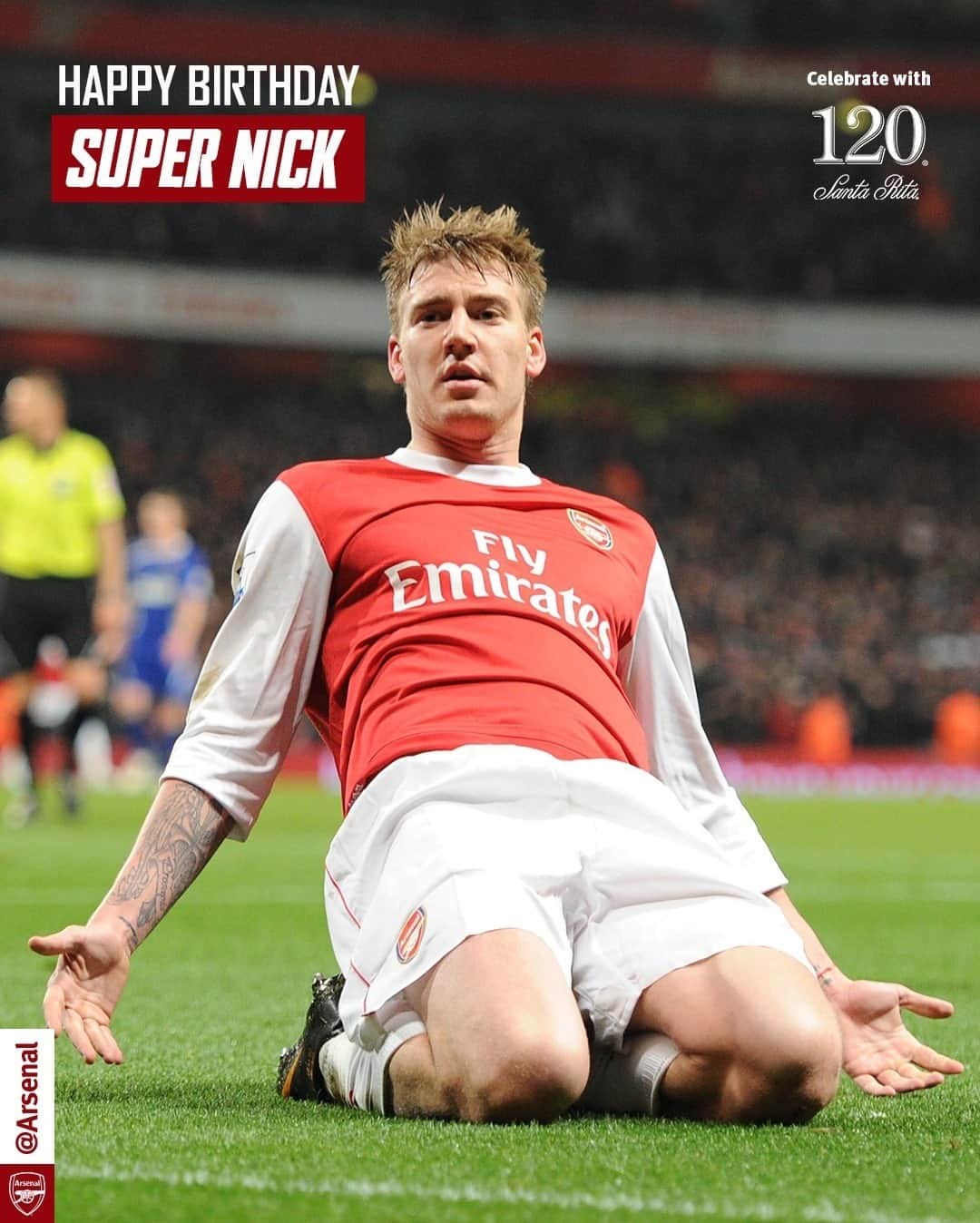 アーセナルFCさんのインスタグラム写真 - (アーセナルFCInstagram)「Happy birthday, Super Nick! 🎂 🥳 🎈   #Bendtner #Arsenal」1月16日 17時30分 - arsenal