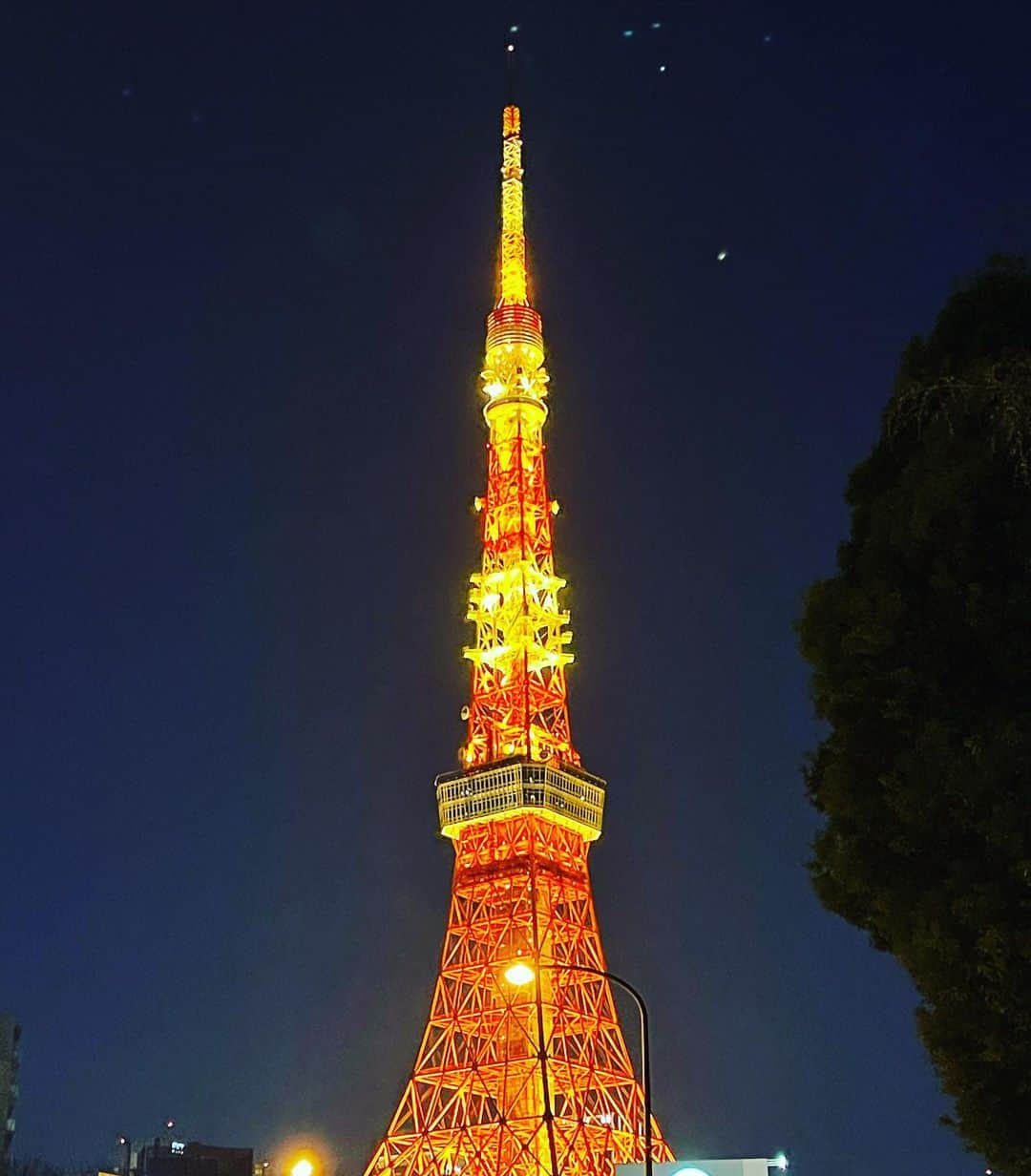 杉山愛さんのインスタグラム写真 - (杉山愛Instagram)「仕事帰りの東京タワー🗼 このシェイプ好きだなぁ✨ 今日もありがとうございました😊」1月16日 17時44分 - aisugiyamaofficial