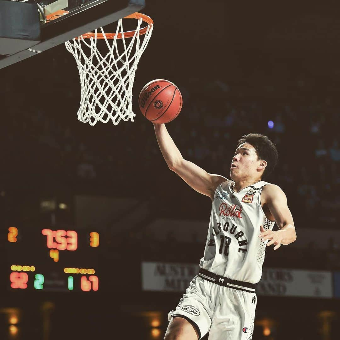 馬場雄大のインスタグラム：「My ''First NBL game'' was so much fun!😆」