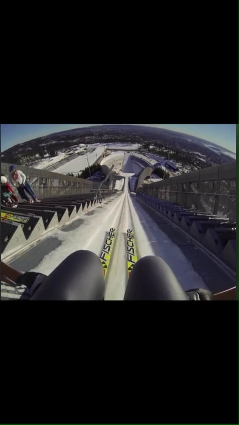 マーレン・ルンビのインスタグラム：「Throwback to a beautiful day in Holmenkollen in 2015」