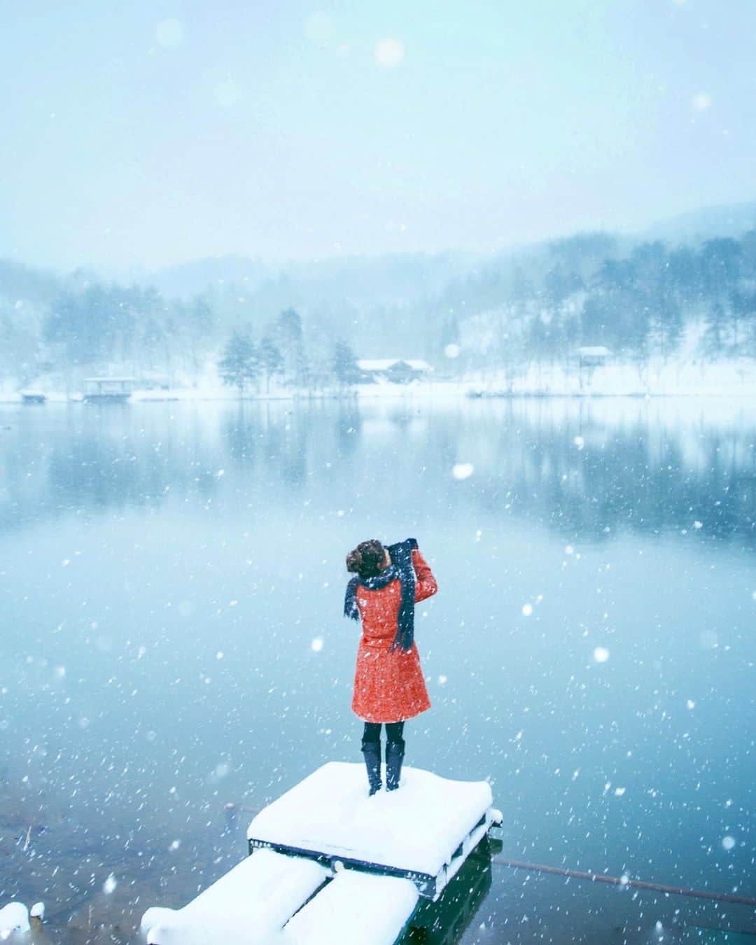 yukiのインスタグラム：「・ ・ ・ Wonderful winter days ・ ・ ・ ◉sty830 base shop◉ https://sty830.base.shop/ ・ ・ ・ #新潟　#雪　#雪景色」