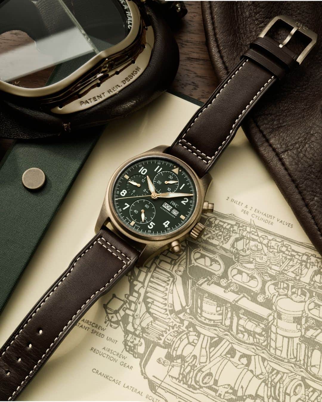 IWCさんのインスタグラム写真 - (IWCInstagram)「Featuring the #IWCPilot’s Watch Chronograph Spitfire (Ref. IW387902) with a movement from the 69000-calibre family, housed in a reduced case size with a diameter of 41 millimetres. The IWC-manufactured 69380 calibre is a rugged chronograph movement with a classic column wheel design. It displays stopped hours and minutes in two subdials at "9 o'clock" and "12 o'clock". The bidirectional pawl-winding system builds up a power reserve of 46 hours.」1月16日 20時00分 - iwcwatches