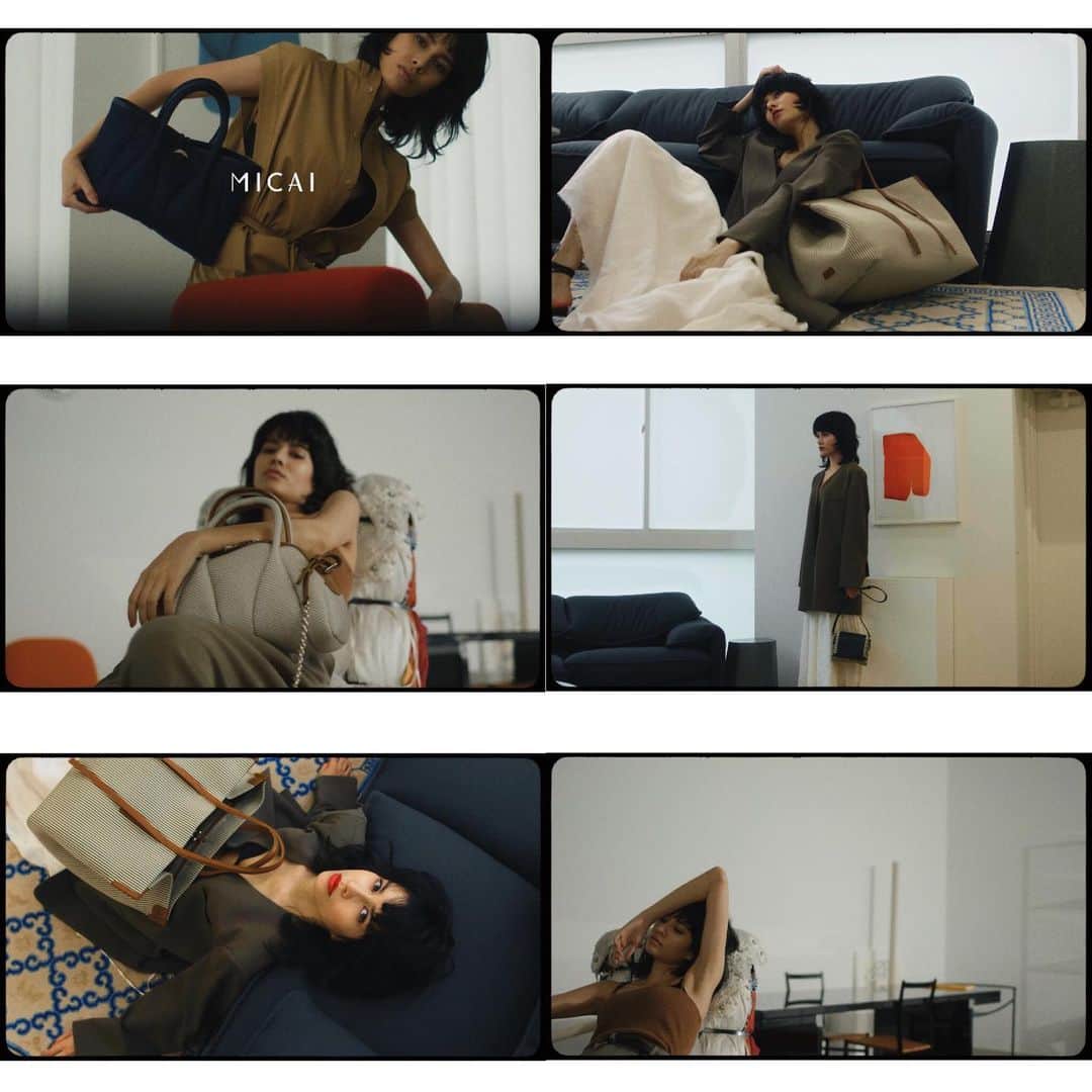 Julia Abe Brazilianのインスタグラム：「Screenshots of campaign video for bag brand MICAI by T&L. #toffandloadstone」